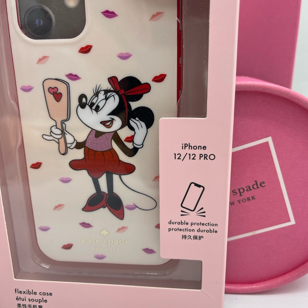 Kate Spade NY x Disney Minnie Mouse IPhone 12/12 Pro Mini Flexible Phone Case - Picture 16 of 16